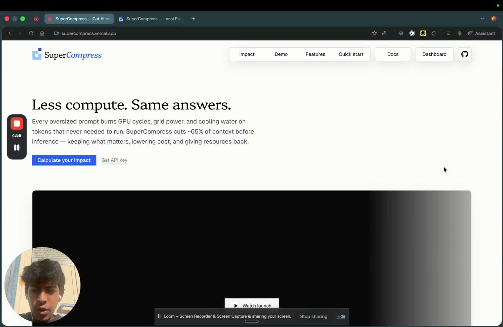 SuperCompress launch video preview